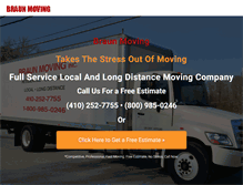 Tablet Screenshot of braunmoving.net