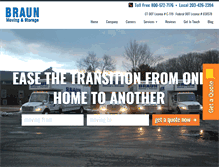 Tablet Screenshot of braunmoving.com